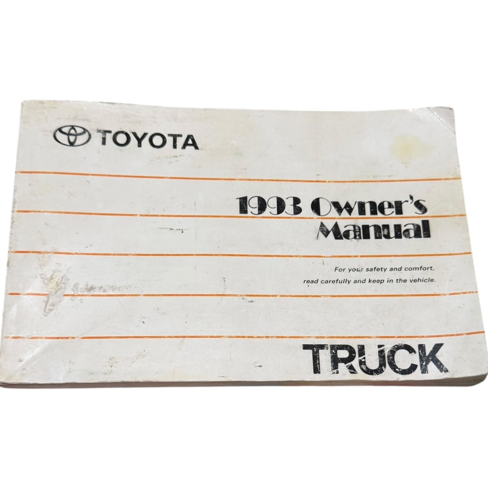 1993 Toyota Truck Owners Manual Pickup Publication OM35597U OEM Original